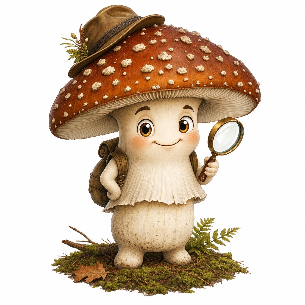 Sprout the mushroom mascot